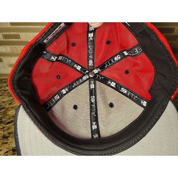 Seattle Mariners Hat 59FIFTY Baseball Cap Fitted size 7 New Era Red Logo MLB - Picture 8 of 11